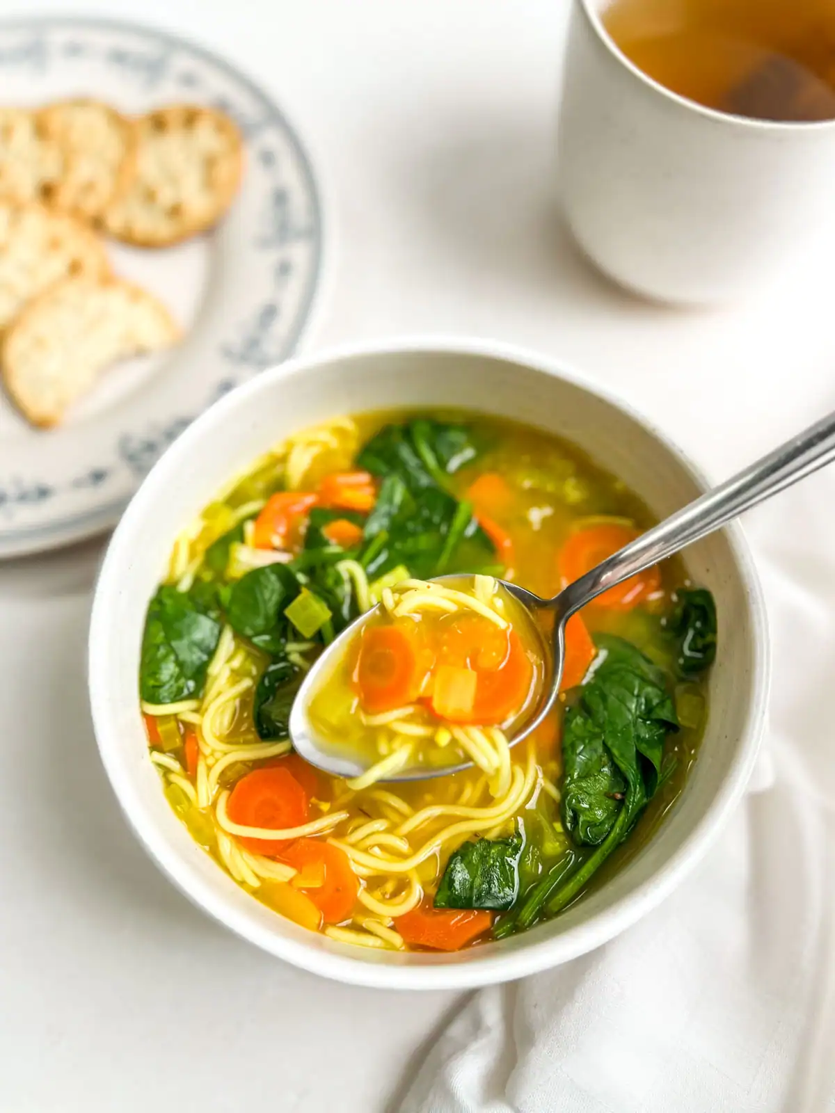 A bowl of vegan immunity soup.