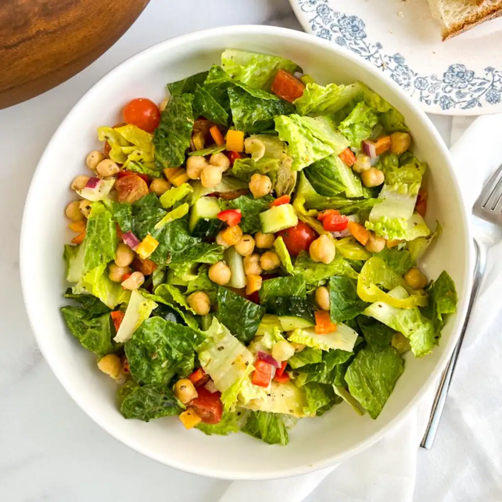 A bowl of Italian chopped salad.