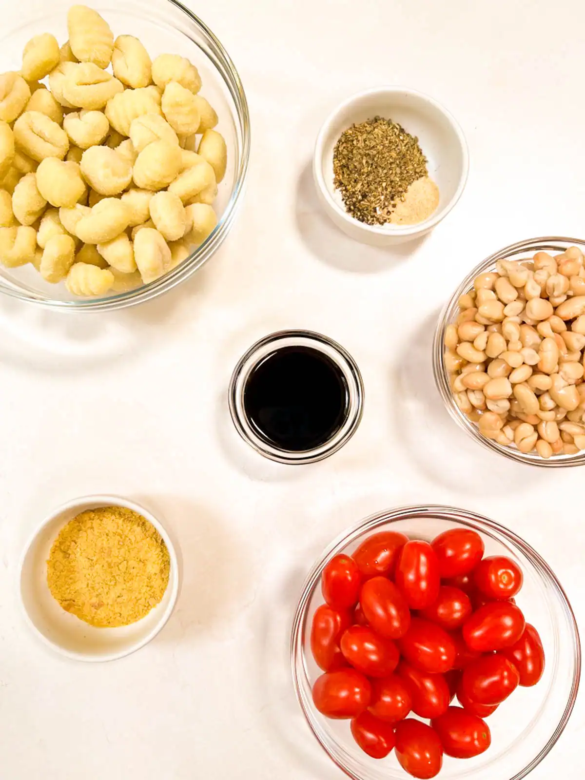 Ingredients for sheet pan gnocchi.